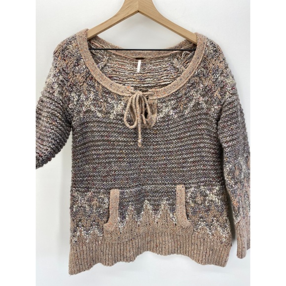 Fabrique Crew Neck Long Sleeve Sweater Size Medium - Picture 3 of 8